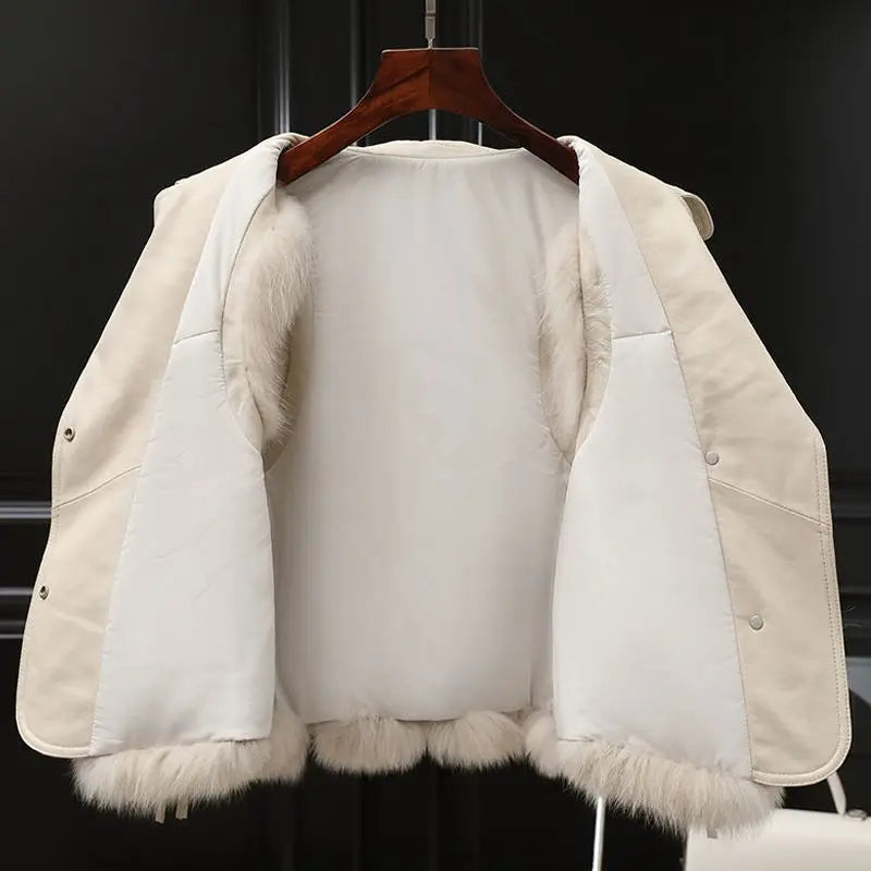 Elegant Layered Collar Fur Vest
