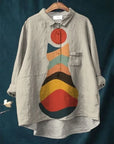 Uluru Graphic Shirt with Cat Illustration