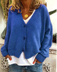 Comfortable Relaxed Fit Knit Cardigan