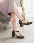 Chunky Medium Low comfortable Heels
