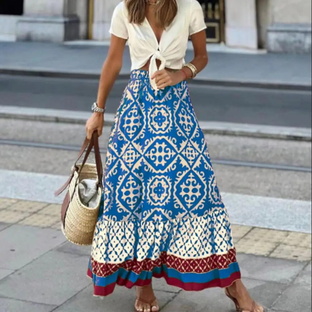 High-Waisted Summer Skirt for Women