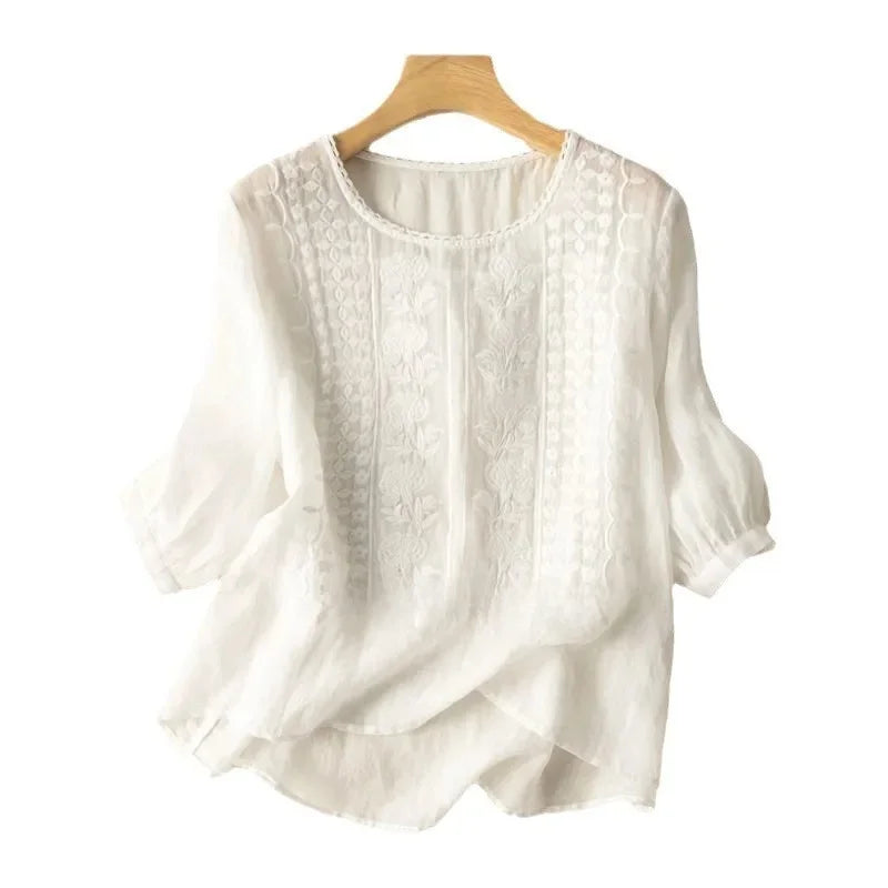 Graceful Embroidered Blouse Design