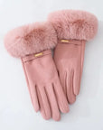 Soft Faux Fur Gloves for Women