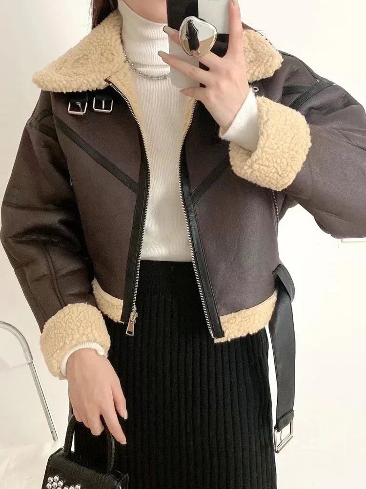 Oversized Hip-Hop Leather Jacket