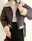 Oversized Hip-Hop Leather Jacket