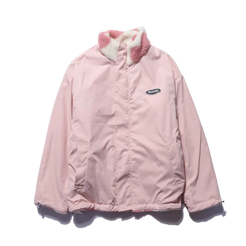 Lightweight Heart Pattern Coat Women