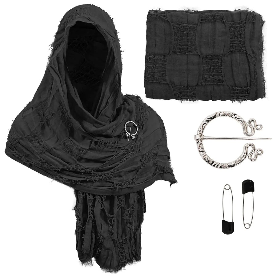 Premium Hooded Shawl Scarf Cowl