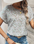 Floral Pattern Loose Blouse