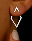 Refined Chic Earrings with Dual-Wear Design