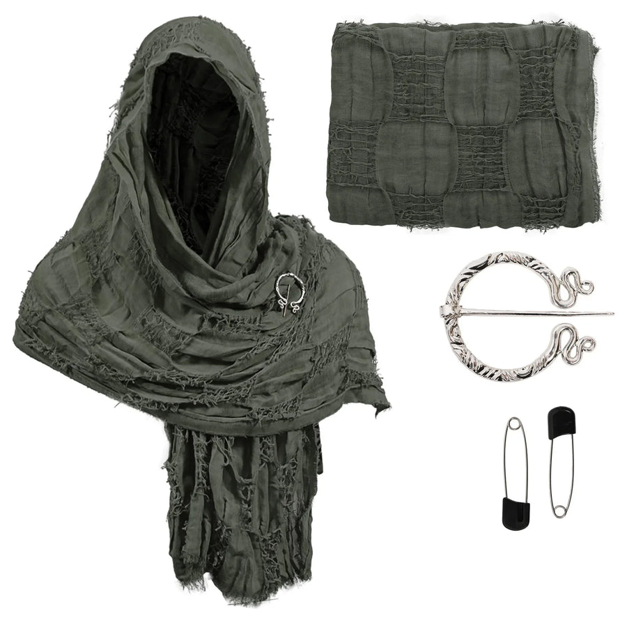 Premium Hooded Shawl Scarf Cowl