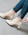 Chunky Medium Low comfortable Heels