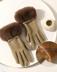 Soft Faux Fur Gloves for Women