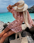 Stylish Long Sleeve Summer Wrap Jumpsuit