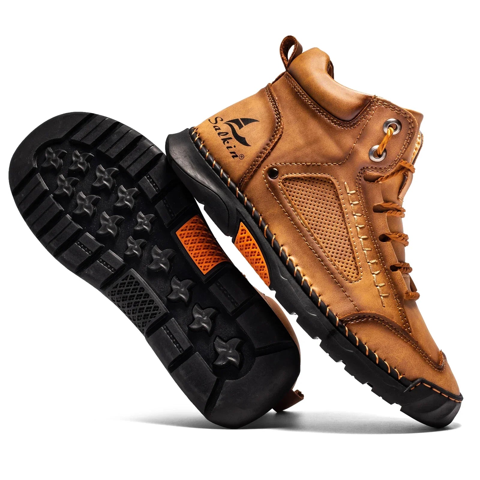 Casual Leather High Top Shoes
