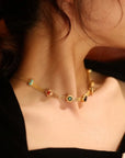 Chic Gem Necklace with Radiant Shine