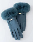 Soft Faux Fur Gloves for Women