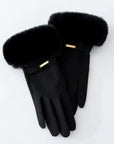 Soft Faux Fur Gloves for Women