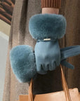 Soft Faux Fur Gloves for Women