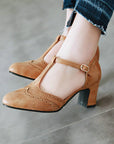 Chunky Medium Low comfortable Heels