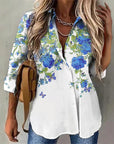 Easygoing Floral Top with Fresh Pattern
