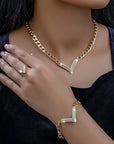 Refined Jewelry Set with Delicate Shine