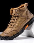 Casual Leather High Top Shoes