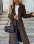 Elegant Double-Breasted Wool Coat