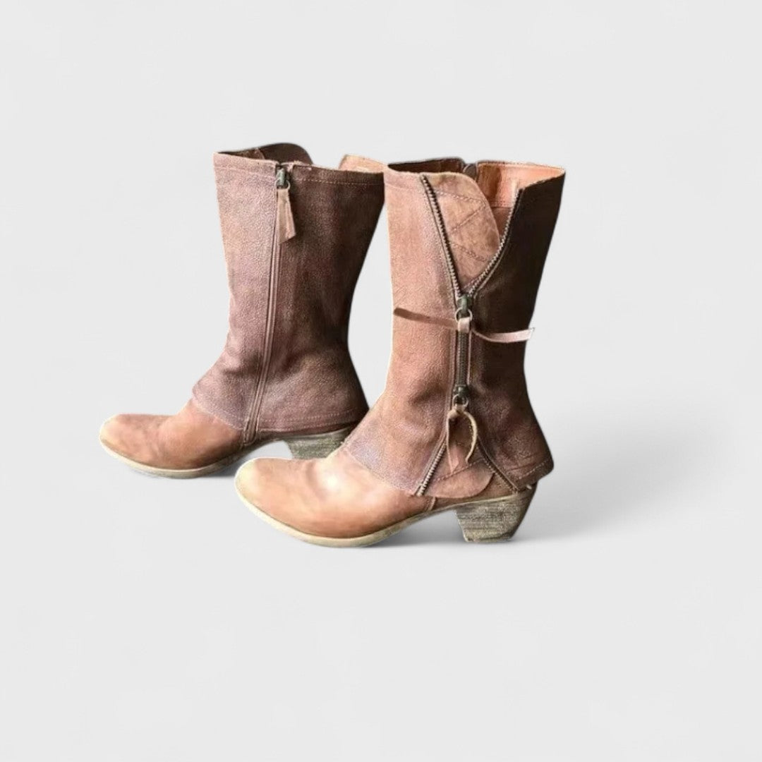 Stylish Vintage Mid-Calf Boots