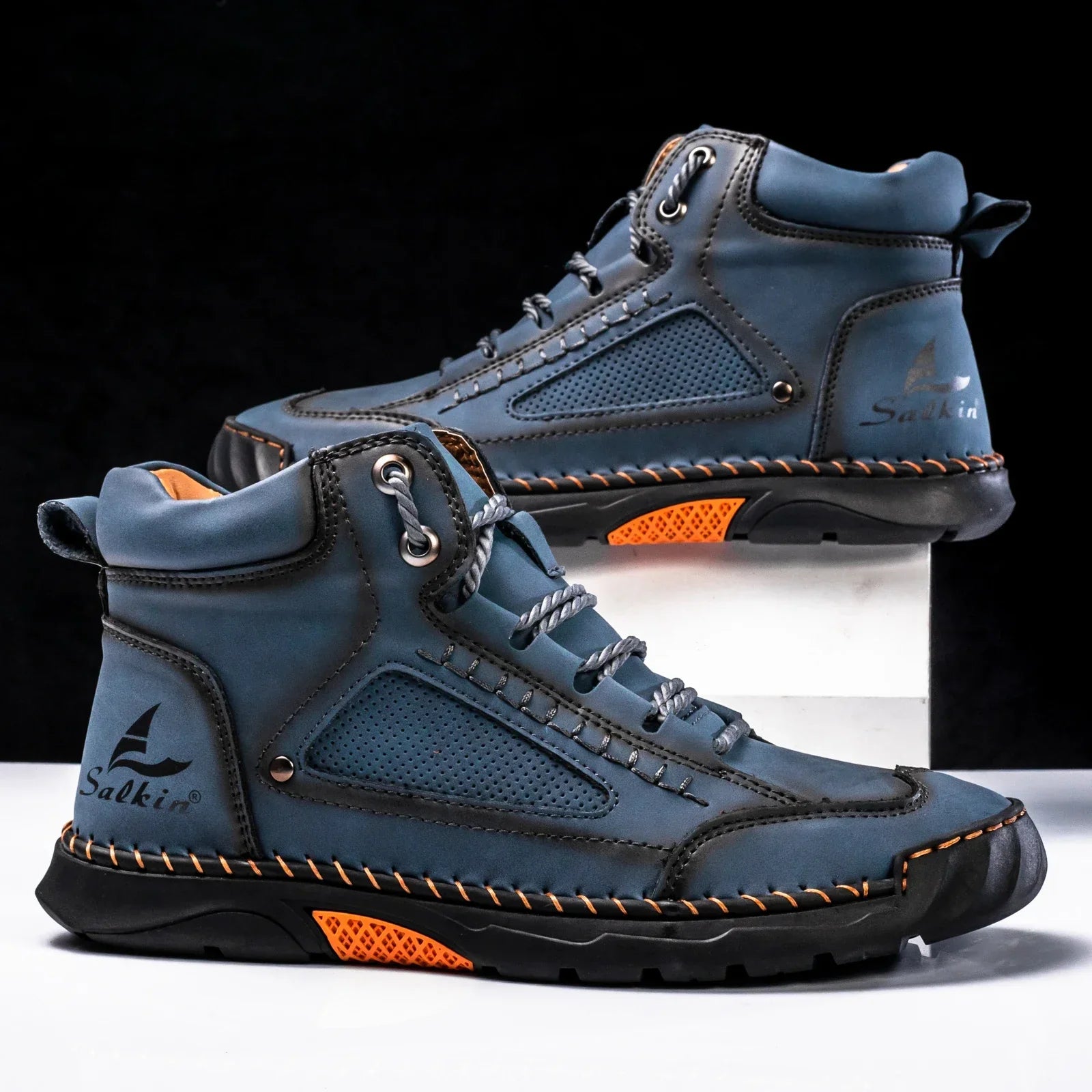Casual Leather High Top Shoes