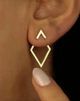 Refined Chic Earrings with Dual-Wear Design