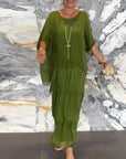 Chic Luna Dress with Soft Layered Dress