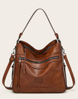 All-in-One Leather Bag with Stylish Design