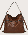 All-in-One Leather Bag with Stylish Design
