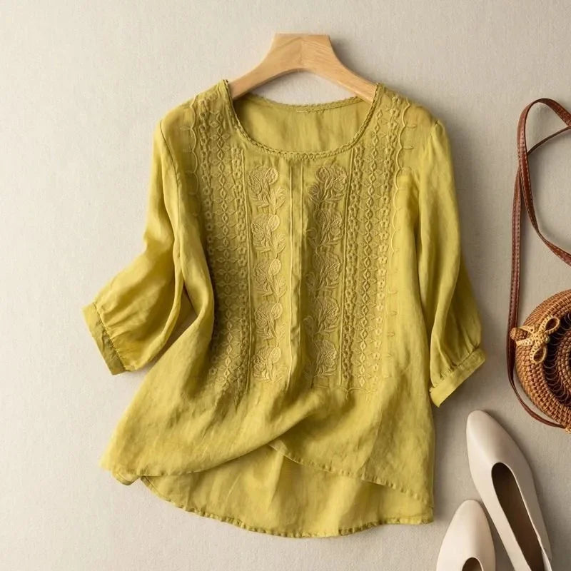 Graceful Embroidered Blouse Design