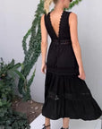 Elegant Lace Dress with V-Neckline