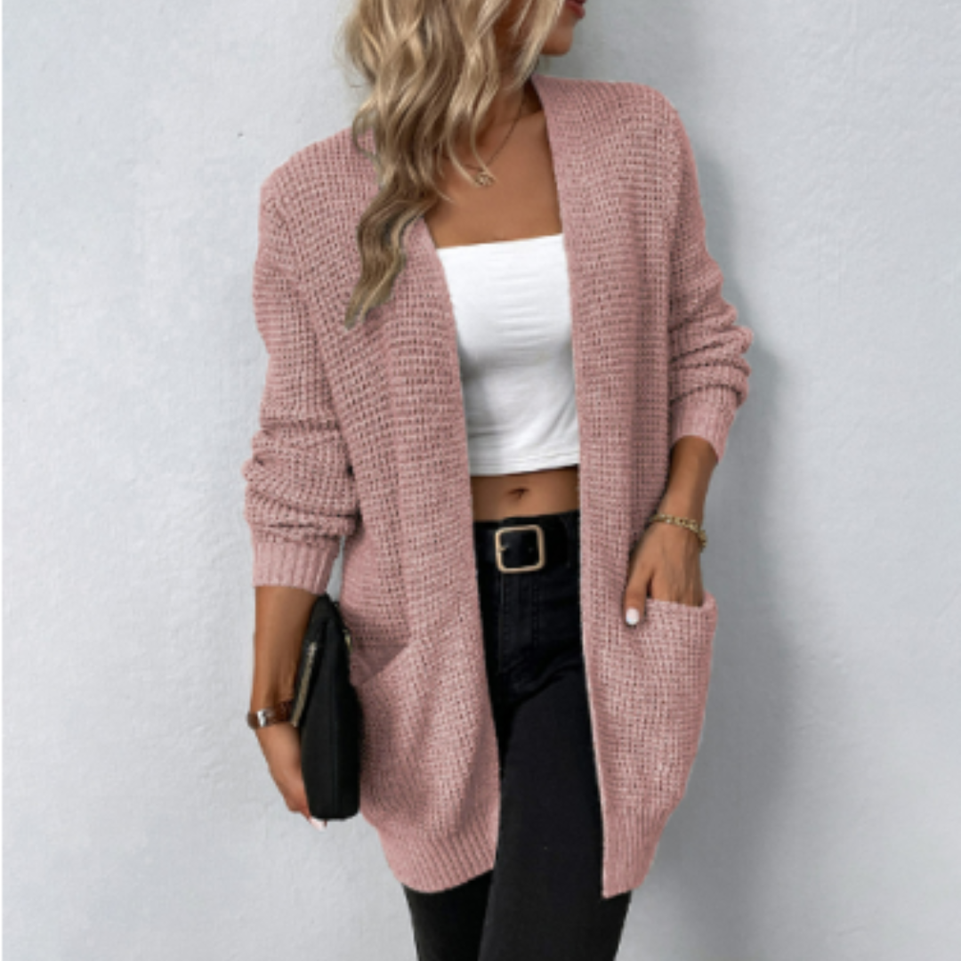 Classic Long-Sleeved Cardigan for Women