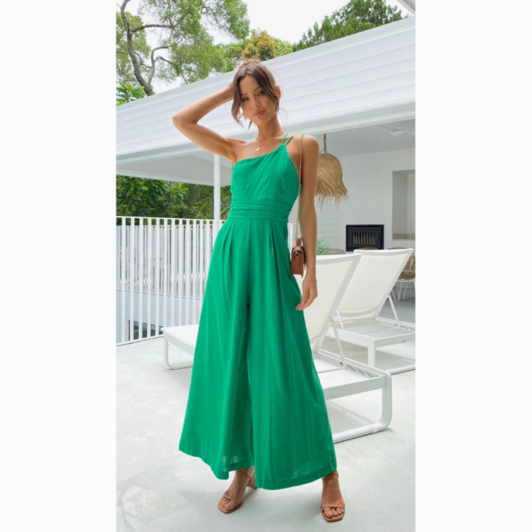 Women's One Shoulder Summer Jumpsuit