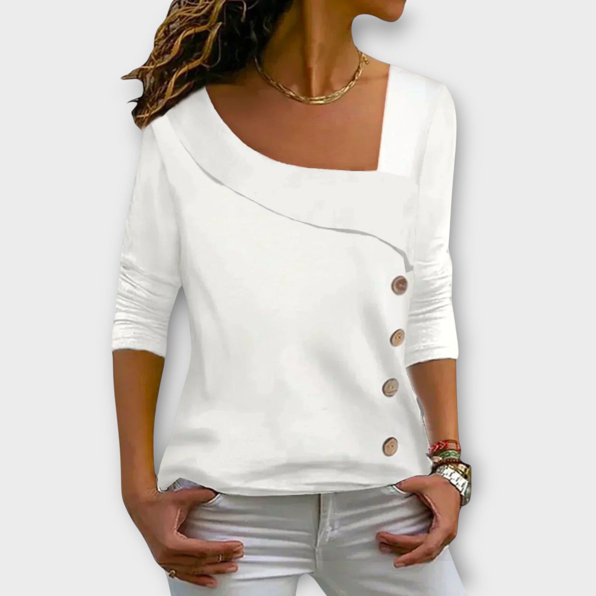 Chic Longline Top – Drapey Silhouette with Relaxed Fit for Effortless Day-to-Night Styling