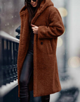 Long Winter Coat with Hood for Women