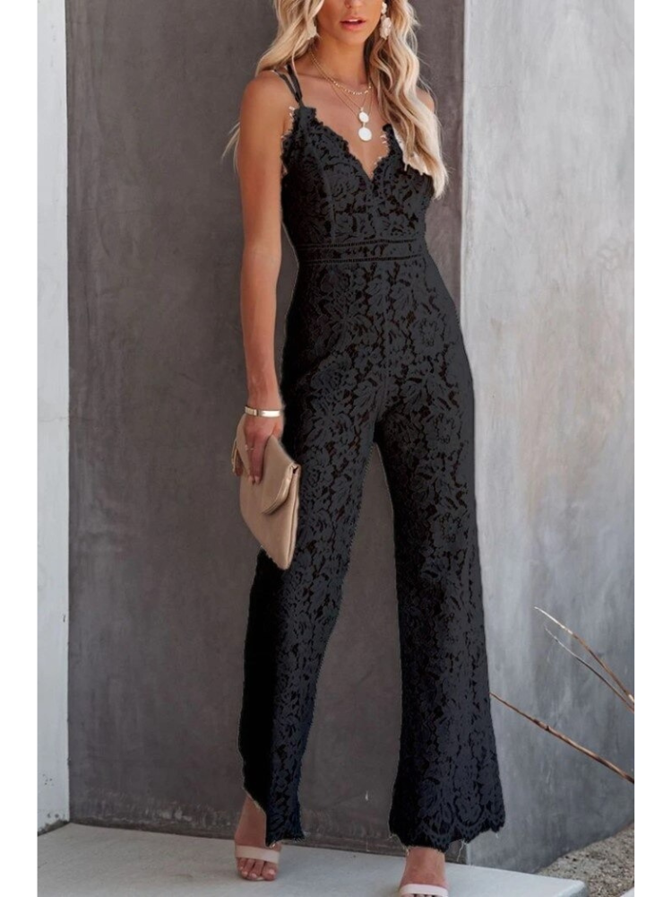 Comfortable V-Neck Modern Jumpsuit