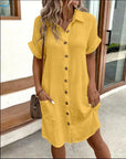 Classic Cotton Polo Dress with Modern Fit