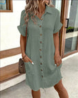 Classic Cotton Polo Dress with Modern Fit