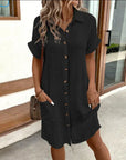 Classic Cotton Polo Dress with Modern Fit