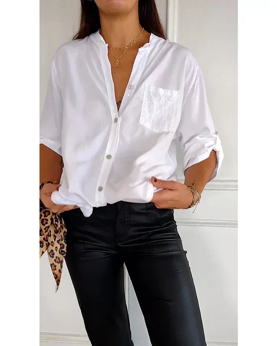 Glam Top with a Sophisticated Edge