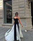 Women's Maxi Dress With Panel Design