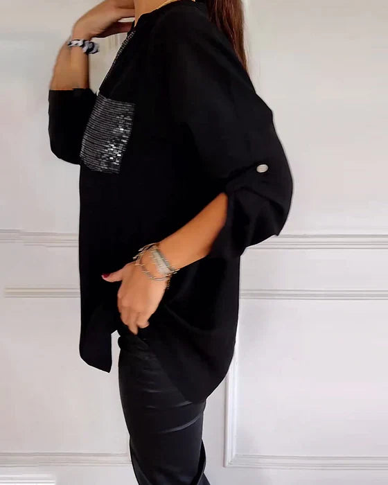 Glam Top with a Sophisticated Edge