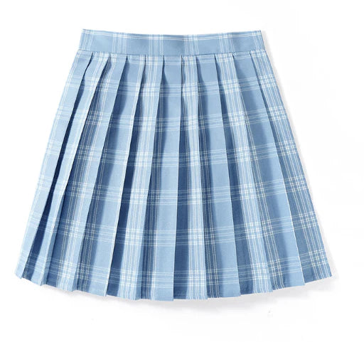 Pleated Check Skirt for Women