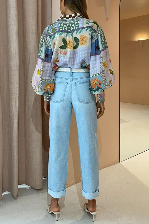 Statement Sleeve Collared Shirt