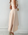 Chic Wrap V-Neck Midi Dress