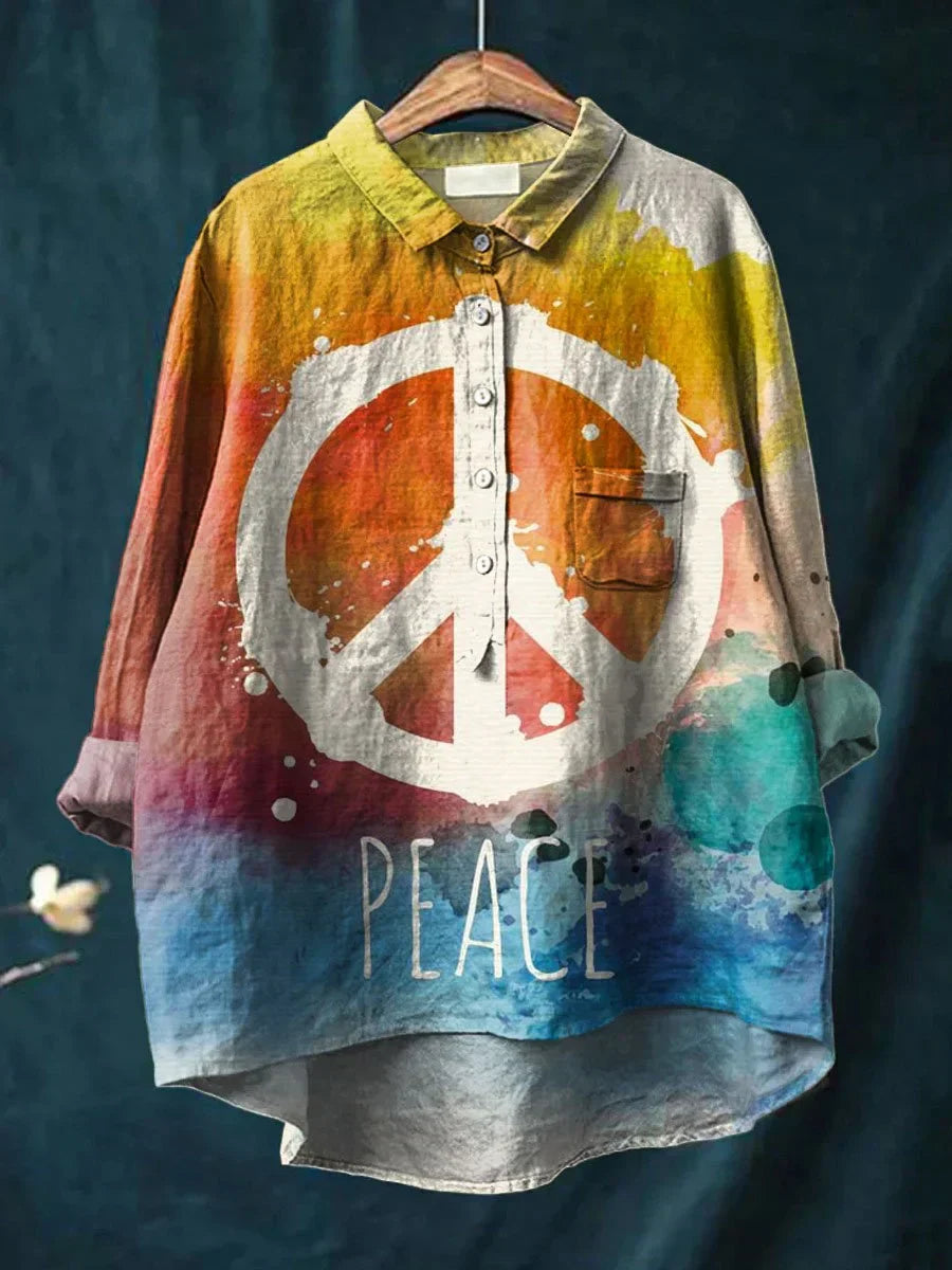 Peace Art Shirt with Hippie Vibe